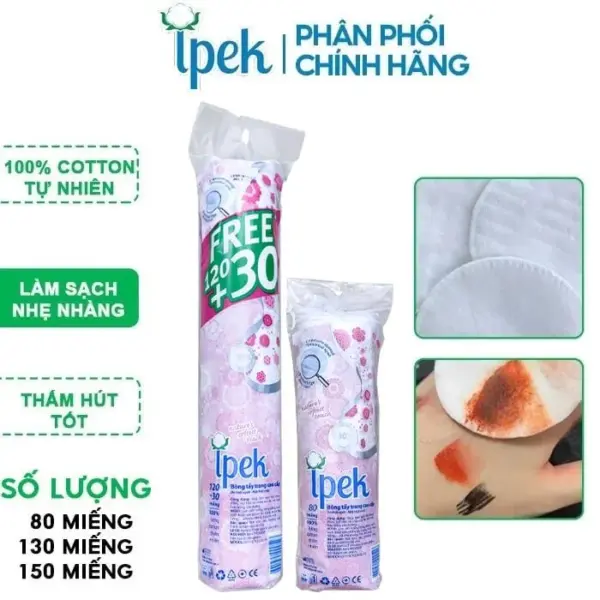 Bông TT Iperk 150 miếng