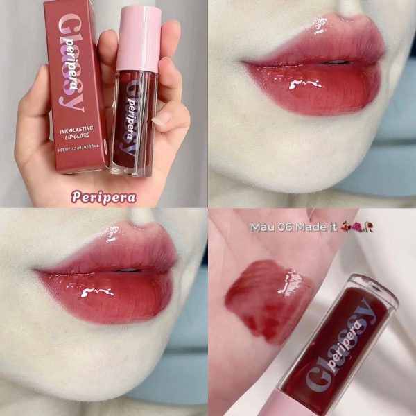 Son Tint Bóng Peripera Ink Glasting Lip Gloss #06 Made It - Hình ảnh 2